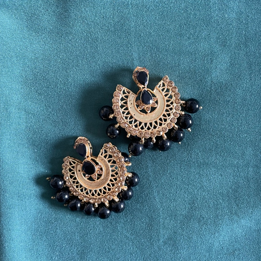 Traditional Pakistani style statement earrings